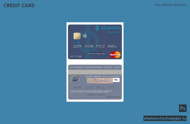Mustervorschau der Namibia Banco Atlantico Mastercard
